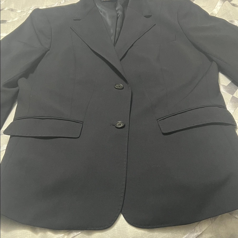 Brooks Brothers Women's Navy Blazer with Gold Stitching
